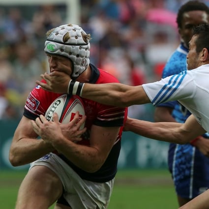 Raef Morrison in action for Hong Kong during their 19-0 Pool F victory over Italy. Photo: Nora Tam/SCMP