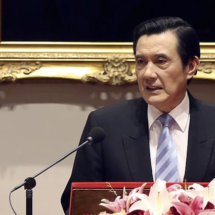 President Ma Ying-jeou speaking during a news conference on Saturday. Photo: Reuters