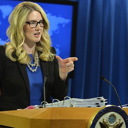  US State Department deputy spokeswoman Marie Harf. Photo: Xinhua