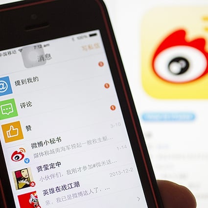 Weibo is aiming for a valuation of US$3.9 billion. Photo: EPA