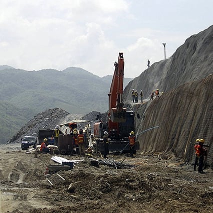 Construction of the Xayaburi dam proceeds in Laos. Photo: EPA