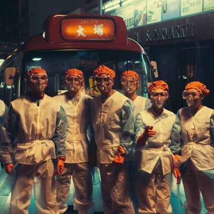 Some of the surviving minibus passengers of post-apocalyptic thriller The Midnight After, which has struck a nerve with local cinemagoers. Photo: Golden Scene
