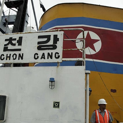 The North Korean ship Chong Chon Gang that was seized as it tried to cross the Panama Canal on its way from Cuba in July 2013. Photo: AP