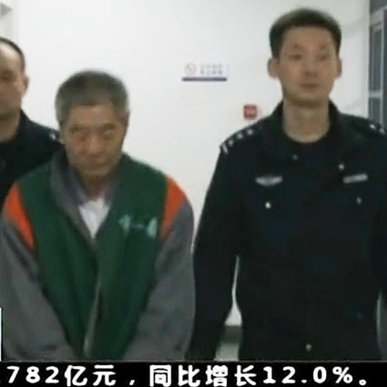 State television footage shows Xiang Nanfu in detention in Beijing. Photo: SCMP Pictures