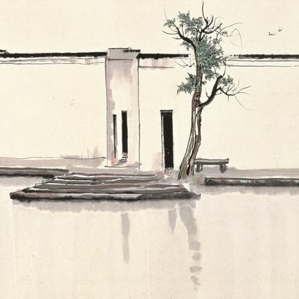Two Swallows by Wu Guanzhong. Photos: Asian Arts Museum of Paris, Musee Cernuschi, Collection of Hong Kong Museum of Art