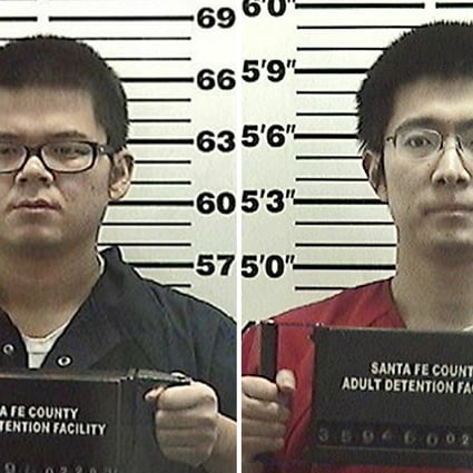 Cai Bo (left) has been in the Santa Fe County Jail since his December arrest; while Cai Wentong is a 29-year-old graduate student. Photos: Santa Fe County Jail