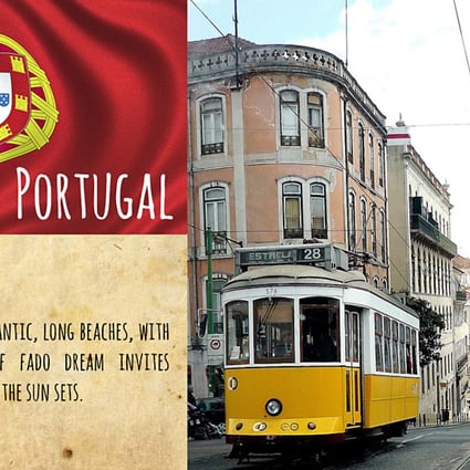 A promotion of Portugal shown on "golden visas" website.