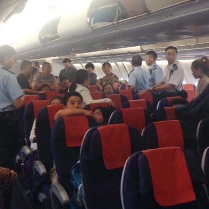 Some of the passengers on the plane. Photo: SMP