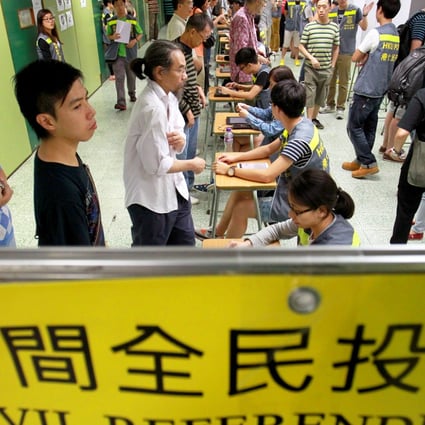 Global Times sparked a public outcry with a strongly worded editorial earlier this week that described the turnout for Occupy Central's poll as "no match" for China's total population of 1.3 billion. Photo: Dickson Lee