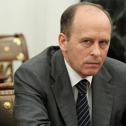 Russian Federal Security Service Chief Alexander Bortnikov, who has been hit with EU sanctions, attends a meeting in the Kremlin in Moscow earlier this month. Photo: AP