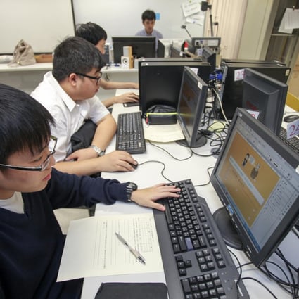 It isn't difficult to motivate youngsters to master the technology for learning. Photo: Paul Yeung