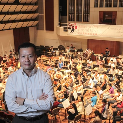 Keith Lau with the Asian Youth Orchestra. Photos: Bruce Yan
