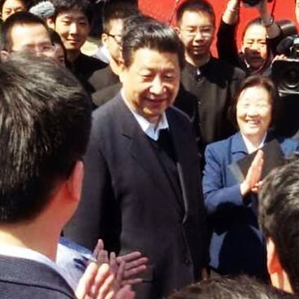 Xi Jinping seen on a May visit to Peking University, which said it would tighten control of the “internet battlefield”. Photo: SCMP Pictures