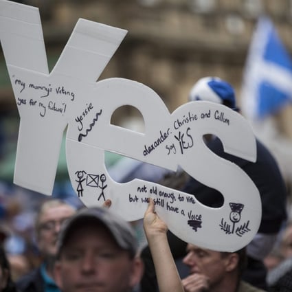 Beijing sees the idea of Scottish independence as a disruptive force. Photo: EPA