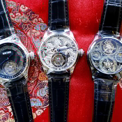 Memorigin's high-end tourbillon watches have about 300 tiny parts. The company hopes to produce about 5,000 a year. Photo: Jonathan Wong