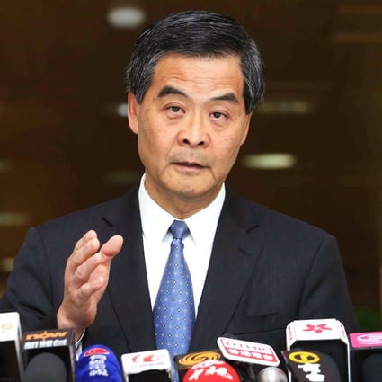 Leung Chun-ying failed to offer any insight as to how the administration would deal with the protests triggered by the Occupy Central movement. Photo: Felix Wong