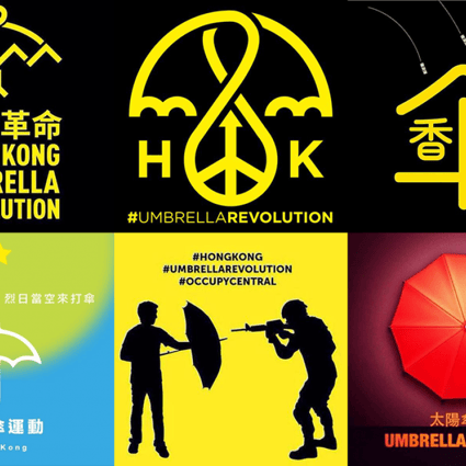 Many designers are sharing their own takes on the #UmbrellaRevolution on Twitter. Photo: SCMP