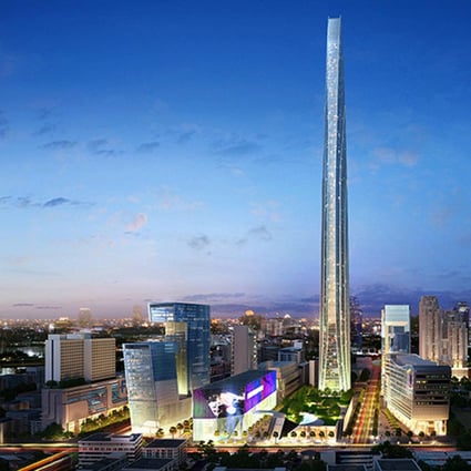 The 615-metre building will dwarf Bangkok. Photo: SCMP