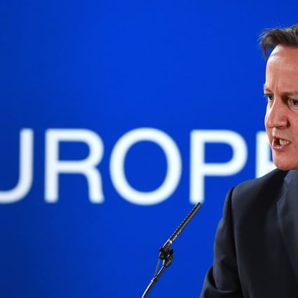 An angry David Cameron speaks during a press conference at the end of the European Union Summit in Brussels on Friday. Photo: AFP