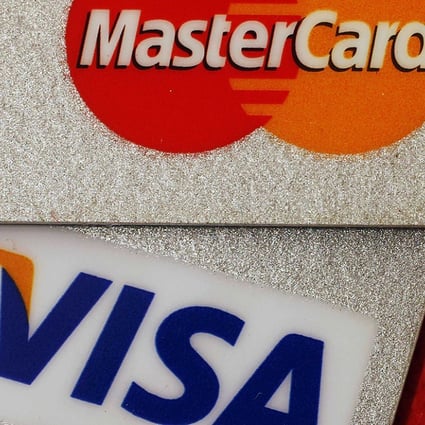 A change in the rules governing credit card use in China may offer opportunities to Visa and Mastercard. Photo: Reuters