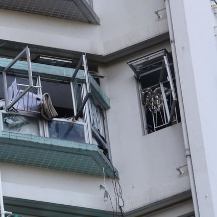 The blast smashed windows. Photos: Sam Tsang
