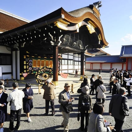 The Kyoto Imperial Palace is a popular stop for tourists. Photo: Kyodo