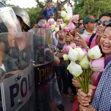 Nget Khun, or "Mommy", before she was jailed. Photo: AFP