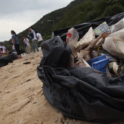 Plastic waste poses one of the biggest threats of pollution on Hong Kong's beaches. Photo: Jonathan Wong