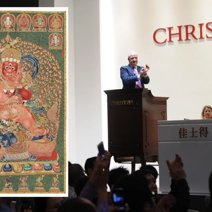 The thangka was made in the Yongle period of the Ming Dynasty. Photo: Christie's