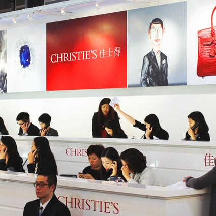 A Christie's handbag auction in Wan Chai. Photo: Edward Wong