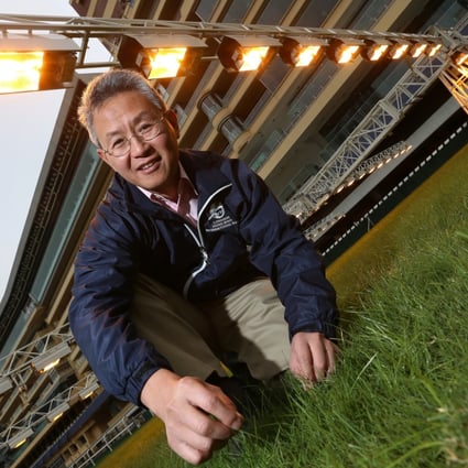 Jockey Club's Executive Manager of the Tracks Pako Ip Pak-chung says the grow light technology can produce a stable, consistent, uniform surface in a very tight time window. Photo: K. Y. Cheng
