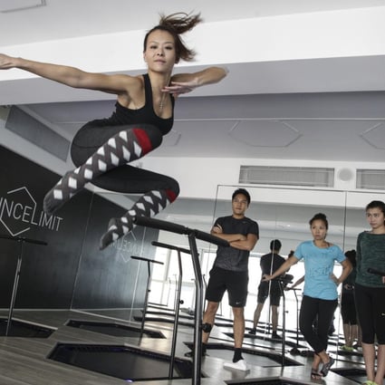 BounceLimit senior instructor Lucia Tam shows how it's done. Photo: Dickson Lee