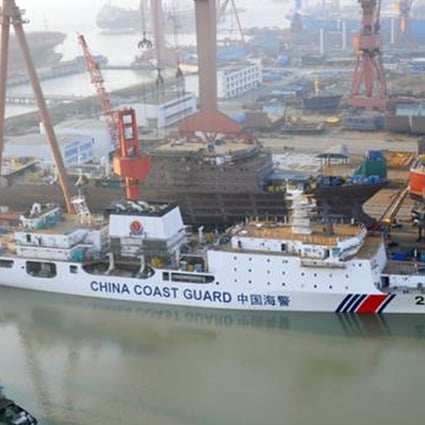 A photo of China's newly-built coastguard vessel surfaced online last weekend. Photo: SCMP Pictures