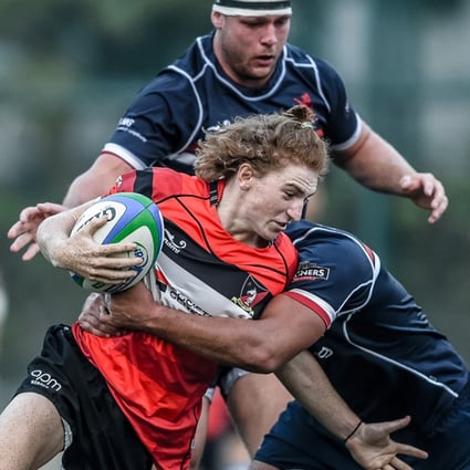Hugo Stiles, shown here in action for his Premiership club side Valley, is hoping for a big turnout of home supporters at this weekend’s ARFU U20 Seven Series finale at King’s Park. Photo: HKRFU