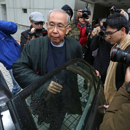 Rafael Hui arrives at court on the day he is found guilty of misconduct in public office. Photo: Felix Wong