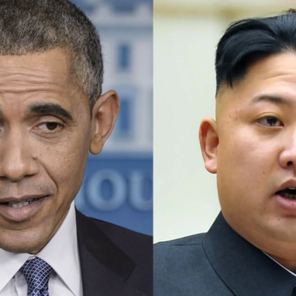 US President Barack Obama (left) says he will review what proportionate action to take against the government of North Korean leader Kim Jong-un (right). Photos: AFP, Xinhua