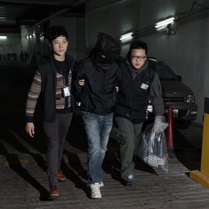 Police arrest suspects in Kowloon. Photo: Dickson Lee 