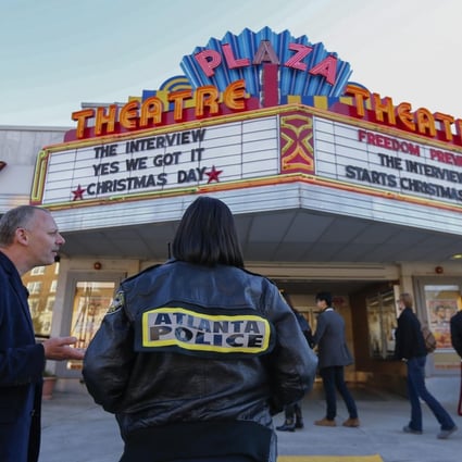 People attend The Interview showing in Atlanta. Photo: EPA