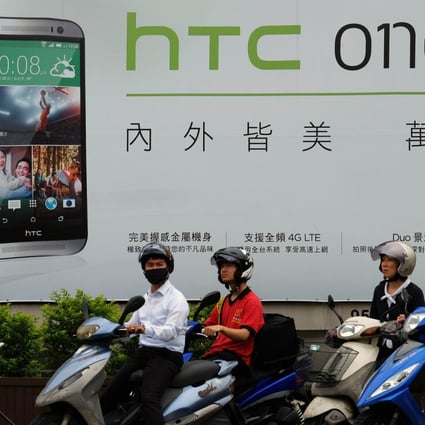 HTC, which gained a global name by producing smartphones on a price and quality level with iPhone and Samsung models, has seen its world market share slide.Photo: AFP