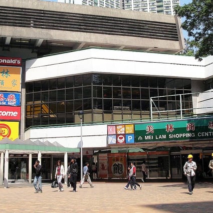 The incident happened at a rear staircase of the Mei Lam Shopping Centre in Sha Tin.