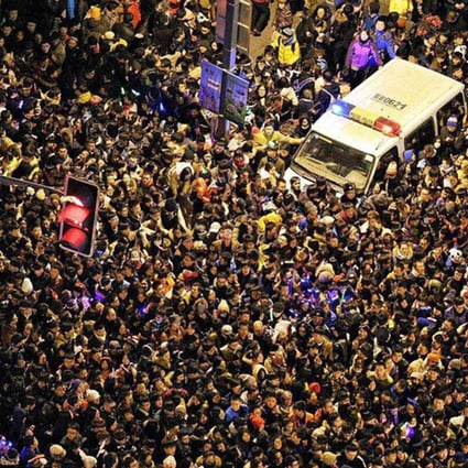 A photo of the crowds along The Bund, posted on Instagram. Photo: SCMP Pictures