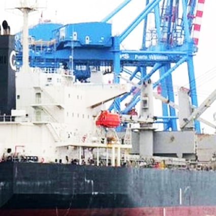 The Bulk Jupiter, which sank at sea off Vietnam on Friday, pictured at dock. Photo: Vesseltracker.com