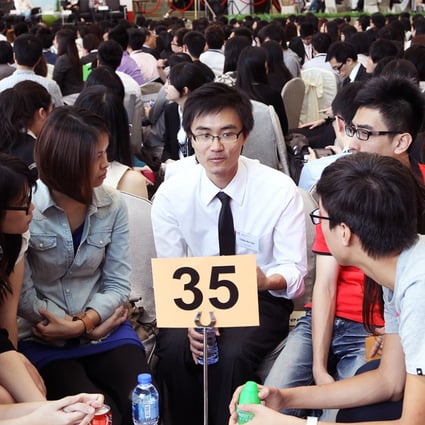 Students attend an accounting career forum in Hong Kong in this file photo. Only a third of young Hongkongers polled said they were willing to work in mainland China. Photo: Edward Wong