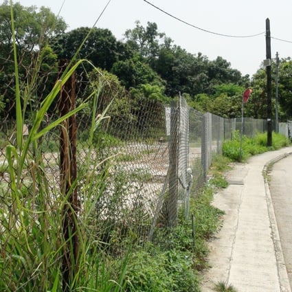 Vacant land in Hung Shui Kiu where the government has proposed to use the land for housing. Photo: Handout