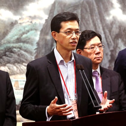Stanley Ng (centre) is a National People’s Congress deputy. Photo: K.Y. Cheng