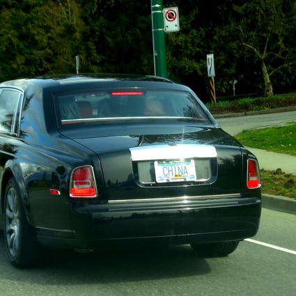 A Rolls-Royce Phantom with a personalised "CHINA" numberplate cruises down Cambie Street on Vancouver's Westside, where large numbers of wealthy Chinese have settled. Photo: SCMP Picture 