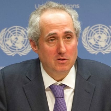 UN spokesman Stephane Dujarric says the NGO committee will continue to report on the stance of countries.