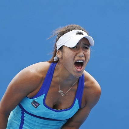 British tennis star Heather Watson shocked the sports world at the Australian Open when she acknowledged her period. Photo: Reuters