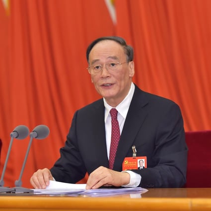 Wang Qishan says the widening probe will cover all major SOEs this year. Photo: Xinhua
