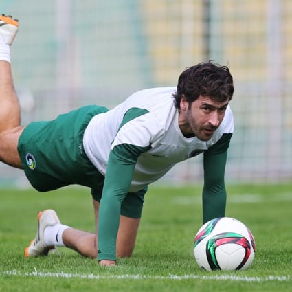 Raul, of New York Cosmos, at training yesterday in preparation for the Lunar New Year Cup clash against South China. Photo: Sam Tsang